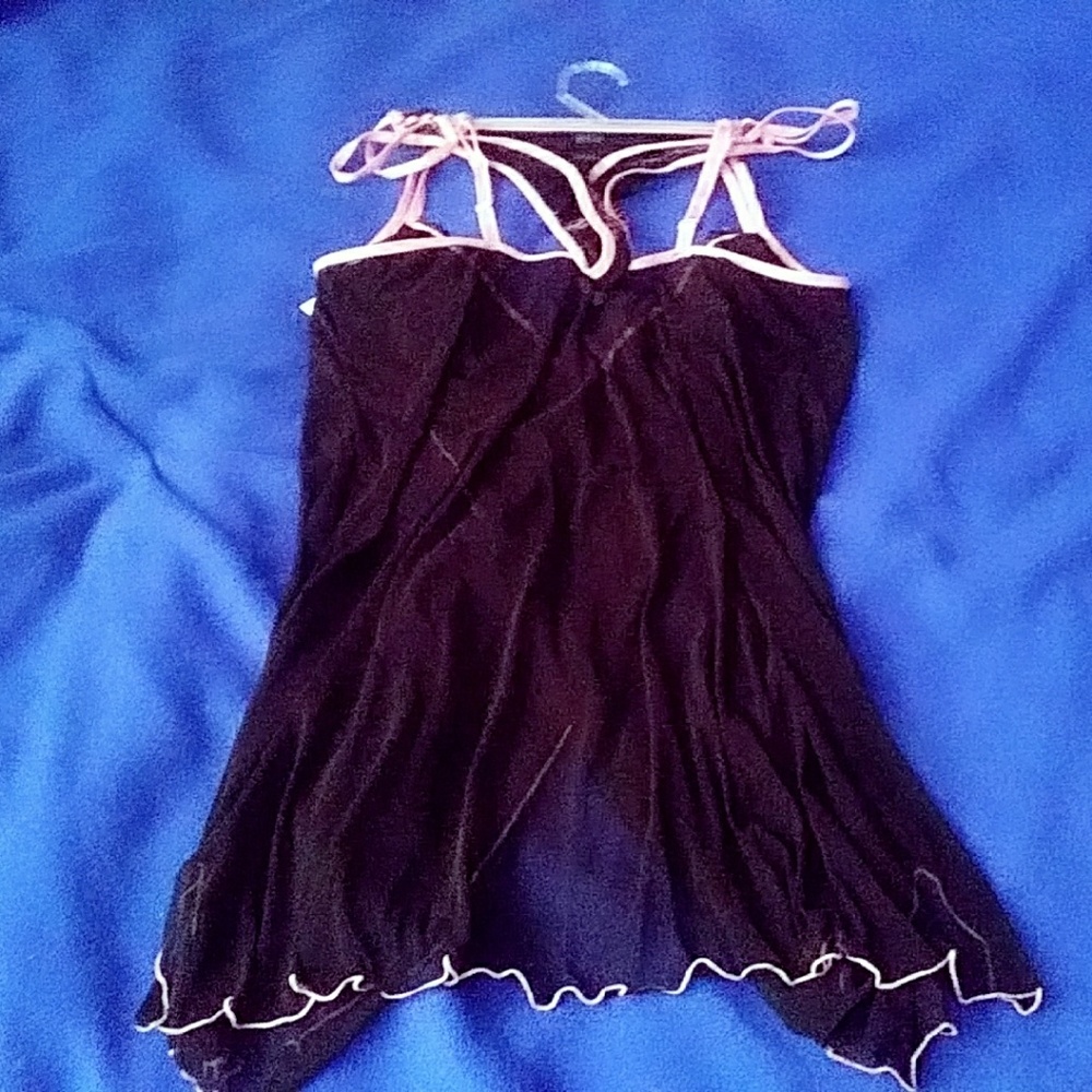 Plus Size Mesh Babydoll set.